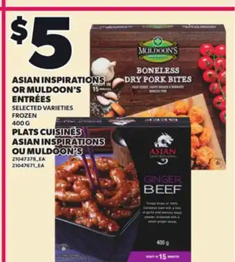 Independent City Market ASIAN INSPIRATIONS OR MULDOON'S ENTRÉES offer