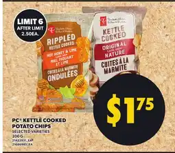 Independent City Market PC KETTLE COOKED POTATO CHIPS offer