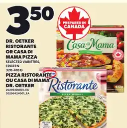 Independent City Market DR. OETKER RISTORANTE OR CASA DI MAMA PIZZA, 320-410 G offer