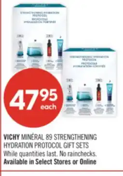 Shoppers Drug Mart VICHY MINÉRAL 89 STRENGTHENING HYDRATION PROTOCOL GIFT SETS offer