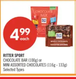 Shoppers Drug Mart RITTER SPORT CHOCOLATE BAR (100g) or MINI ASSORTED CHOCOLATES (116g - 133g) offer