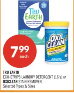 Shoppers Drug Mart TRU EARTH ECO-STRIPS LAUNDRY DETERGENT (16'S) or OXICLEAN STAIN REMOVER offer