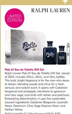 Shoppers Drug Mart Ralph Lauren Polo 67 3-Piece Fragrance Gift Set offer