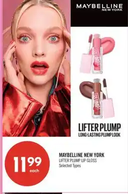 Shoppers Drug Mart MAYBELLINE NEW YORK LIFTER PLUMP LIP GLOSS offer