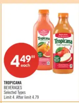 Shoppers Drug Mart TROPICANA BEVERAGES offer