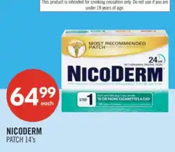 Shoppers Drug Mart NICODERM PATCH offer