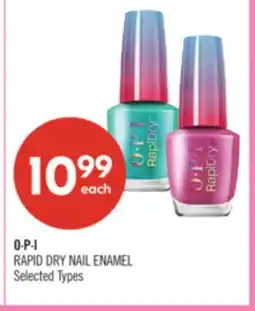 Shoppers Drug Mart O·P·I RAPID DRY NAIL ENAMEL offer