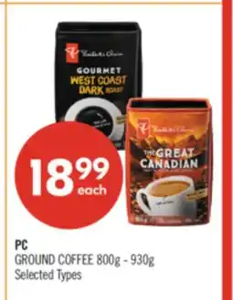 Shoppers Drug Mart PC GROUND COFFEE 800g - 930g offer
