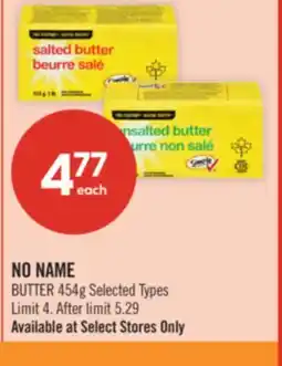Shoppers Drug Mart NO NAME BUTTER offer