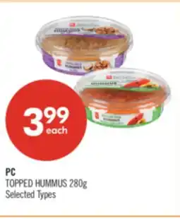 Shoppers Drug Mart PC TOPPED HUMMUS offer