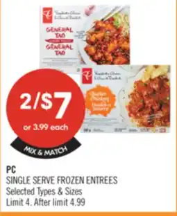Shoppers Drug Mart PC SINGLE SERVE FROZEN ENTREES offer