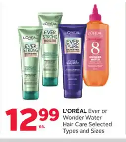 Rexall L' ORÉAL Ever or Wonder Water Hair Care offer