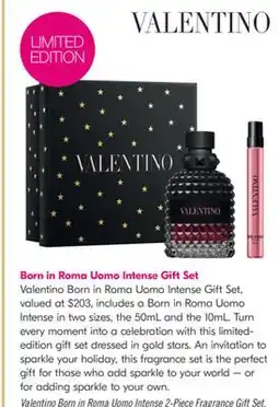 Shoppers Drug Mart Valentino Born in Roma Uomo Intense 2-Piece Fragrance Gift Set offer