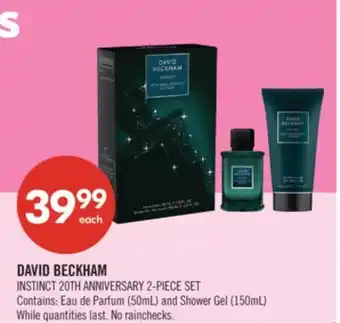 Shoppers Drug Mart DAVID BECKHAM INSTINCT 20TH ANNIVERSARY 2-PIECE SET offer