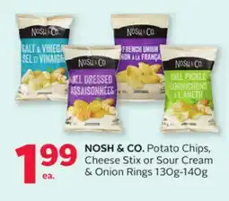 Rexall NOSH & CO. Potato Chips, Cheese Stix or Sour Cream & Onion Rings offer