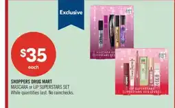 Shoppers Drug Mart SHOPPERS DRUG MART MASCARA or LIP SUPERSTARS SET offer
