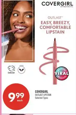 Shoppers Drug Mart COVERGIRL OUTLAST LIPSTAIN offer