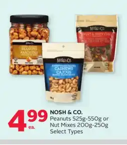Rexall NOSH & CO. Peanuts 525g-550g or Nut Mixes 200g-250g offer