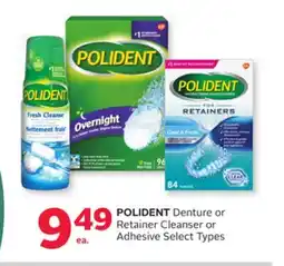 Rexall POLIDENT Denture or Retainer Cleanser or Adhesive offer