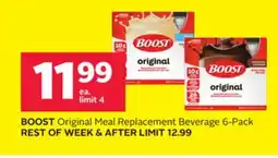 Rexall BOOST Original Meal Replacement Beverage 6-Pack offer