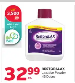 Rexall RESTORALAX Laxative Powder offer