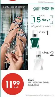 Shoppers Drug Mart ESSIE GEL COUTURE NAIL ENAMEL offer