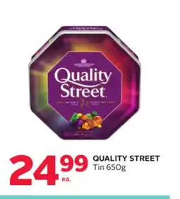 Rexall QUALITY STREET Tin offer