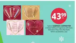 Rexall Select SABRINA CARPENTER Limited Edition Fragrance Gift Sets offer