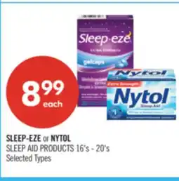 Shoppers Drug Mart SLEEP-EZE or NYTOL SLEEP AND PRODUCTS 16's - 20's offer