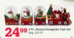 Kitchen Stuff Plus 4 Pc. Musical Snowglobe Train Set offer