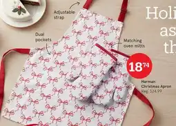 Kitchen Stuff Plus Harman Christmas Apron offer