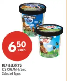 Shoppers Drug Mart BEN & JERRY'S ICE CREAM offer