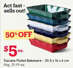 Kitchen Stuff Plus Tuscana Fluted Bakeware offer