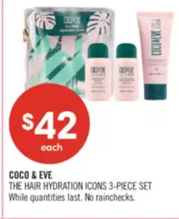 Shoppers Drug Mart COCO & EVE THE HAIR HYDRATION ICONS 3-PIECE SET offer