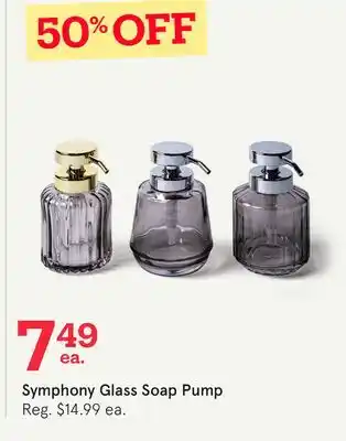 Kitchen Stuff Plus Symphony Glass Soap Pump offer