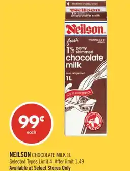 Shoppers Drug Mart NEILSON CHOCOLATE MILK 1L offer