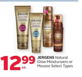 Rexall JERGENS Natural Glow Moisturizers or Mousse offer