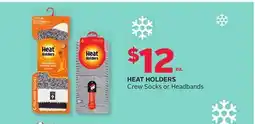 Rexall HEAT HOLDERS Crew Socks or Headbands offer