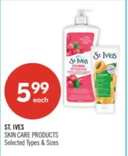 Shoppers Drug Mart ST. IVES SKIN CARE PRODUCTS offer
