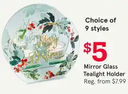 Kitchen Stuff Plus Mirror Glass Tealight Holder offer