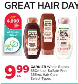 Rexall GARNIER Whole Blends 650mL or Sulfate-Free 355mL Hair Care offer