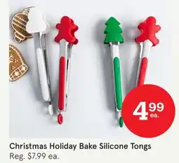 Kitchen Stuff Plus Christmas Holiday Bake Silicone Tongs offer