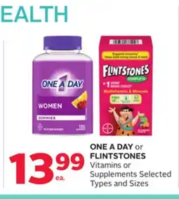 Rexall ONE A DAY or FLINTSTONES Vitamins or Supplements offer