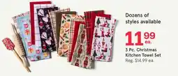 Kitchen Stuff Plus 3 Pc. Christmas Kitchen Towel Set offer