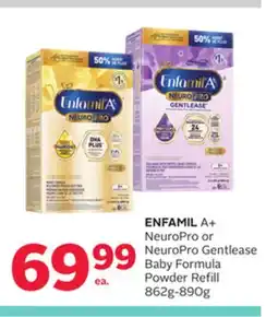 Rexall ENFAMIL A + NeuroPro or NeuroPro Gentlease Baby Formula Powder Refill offer