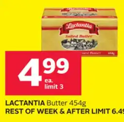 Rexall LACTANTIA Butter offer