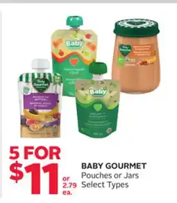 Rexall BABY GOURMET Pouches or Jars offer