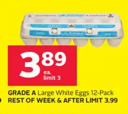 Rexall GRADE A Large White Eggs offer