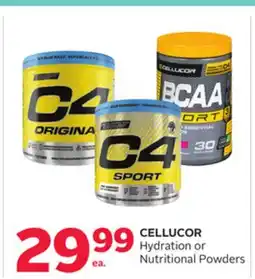 Rexall CELLUCOR Hydration or Nutritional Powders offer