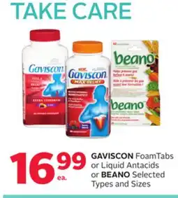 Rexall GAVISCON FoamTabs or Liquid Antacids or BEANO offer